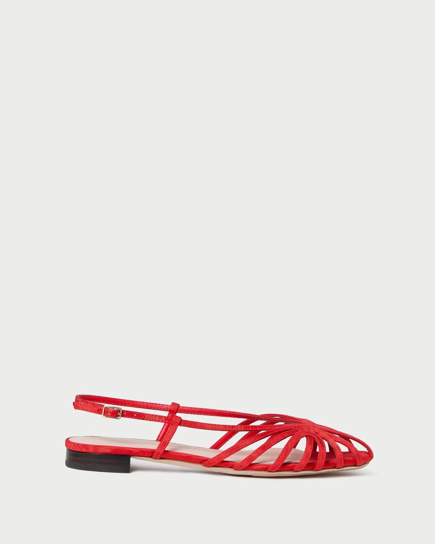 Devon Red Moiré Slingback Sandal -LOEFFLER RANDALL