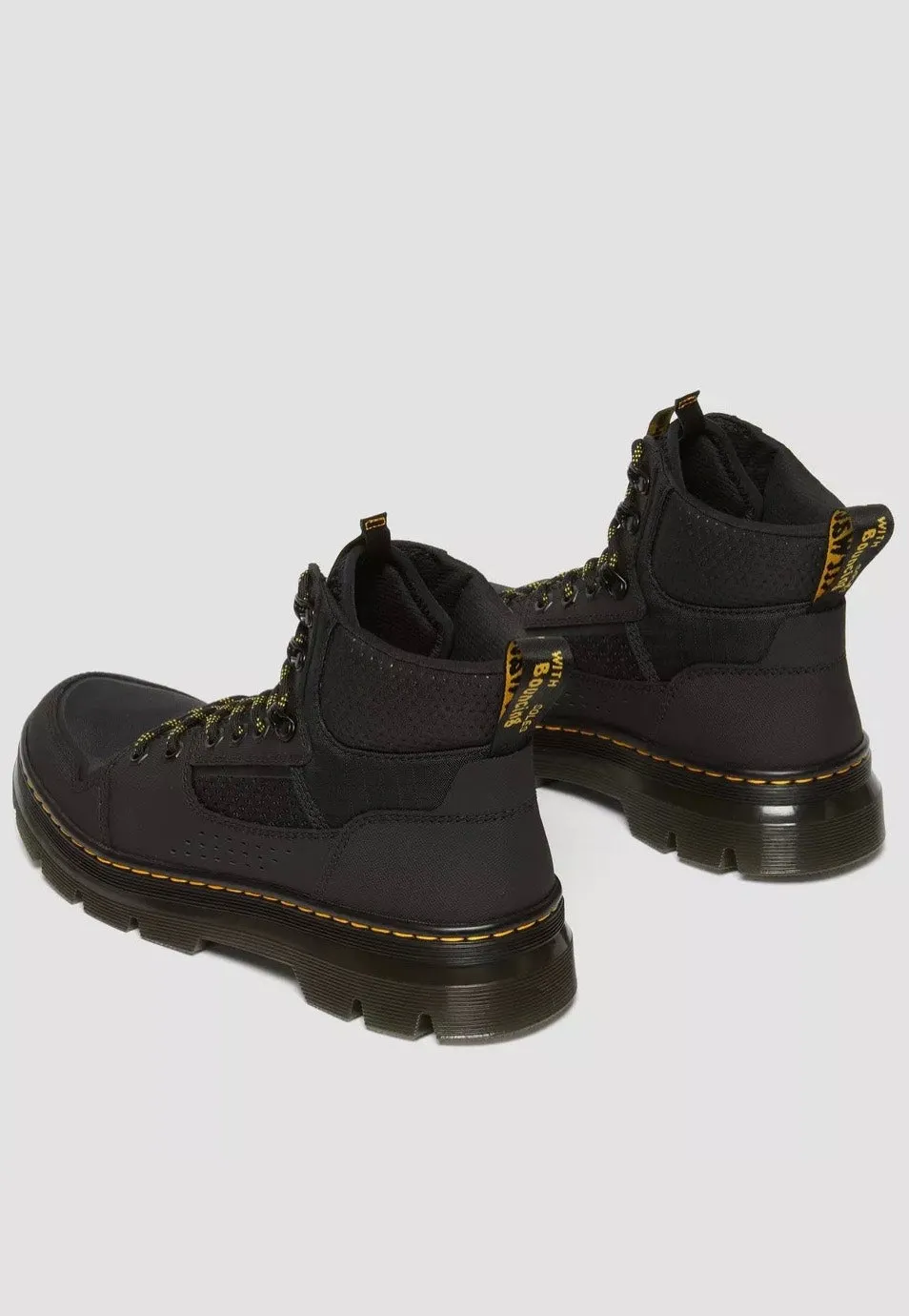 Dr. Martens - Rilla Black Ajax/Perf Spacer/Dot Emboss Poly/Hub Ripstop - Shoes
