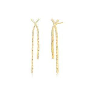 EF Collection Criss Cross Earrings