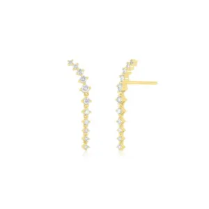 EF Collection Diamond Waterfall Earrings