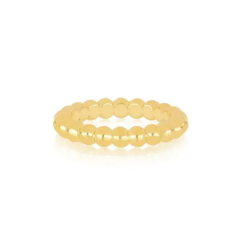 EF Collection Gold Ball Stack Ring