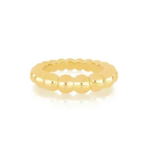 EF Collection Gold Jumbo Ball Stack Ring