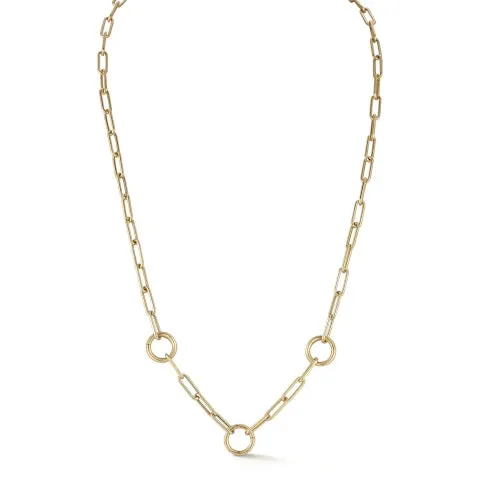 EF Collection Lola Triple Enhanced Chain Necklace