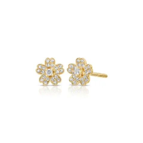 EF Collection Mini Diamond Cherry Blossom Studs