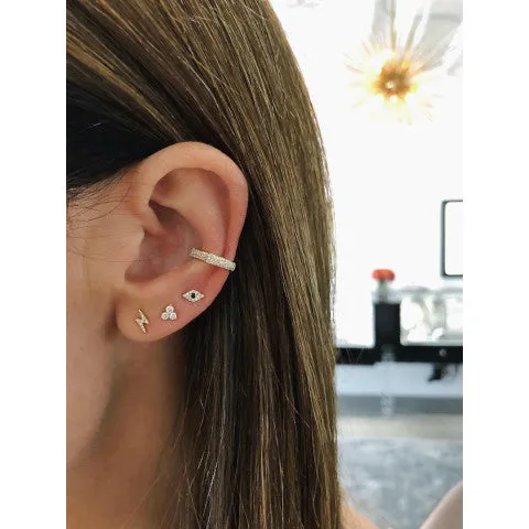EF Collection Mini Diamond Evil Eye Stud Earring