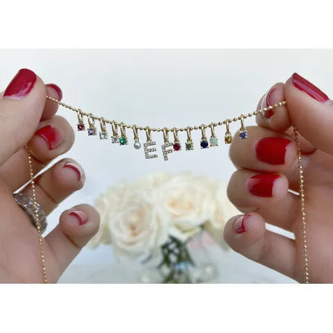 EF Collection Pearl Birthstone Necklace Charm