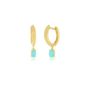 EF Collection Turquoise Drop Earrings