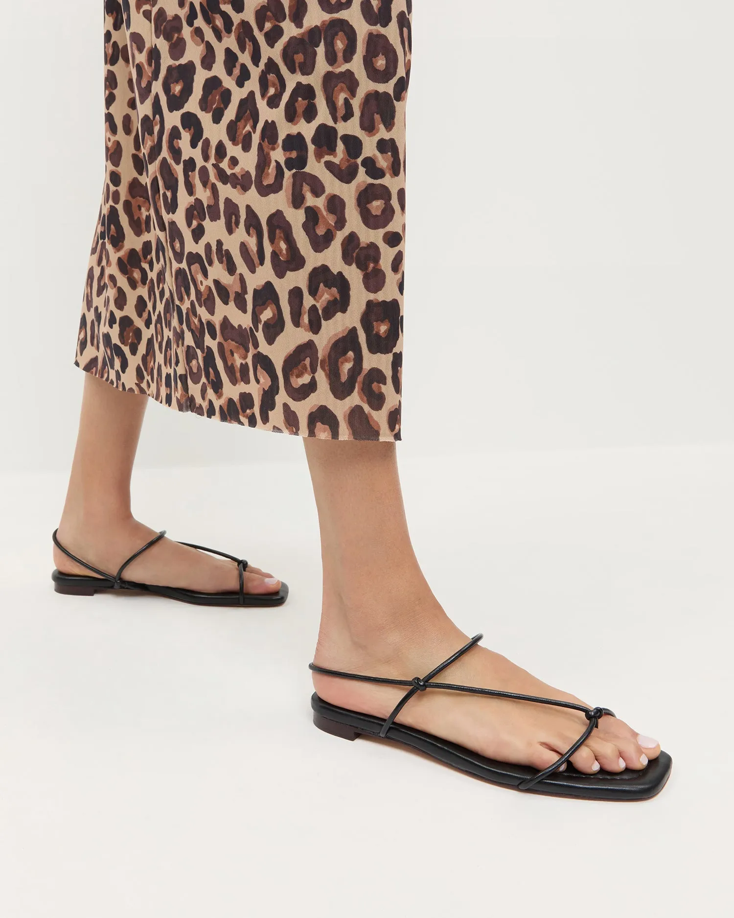 Eleanor Black Strappy Sandal -LOEFFLER RANDALL