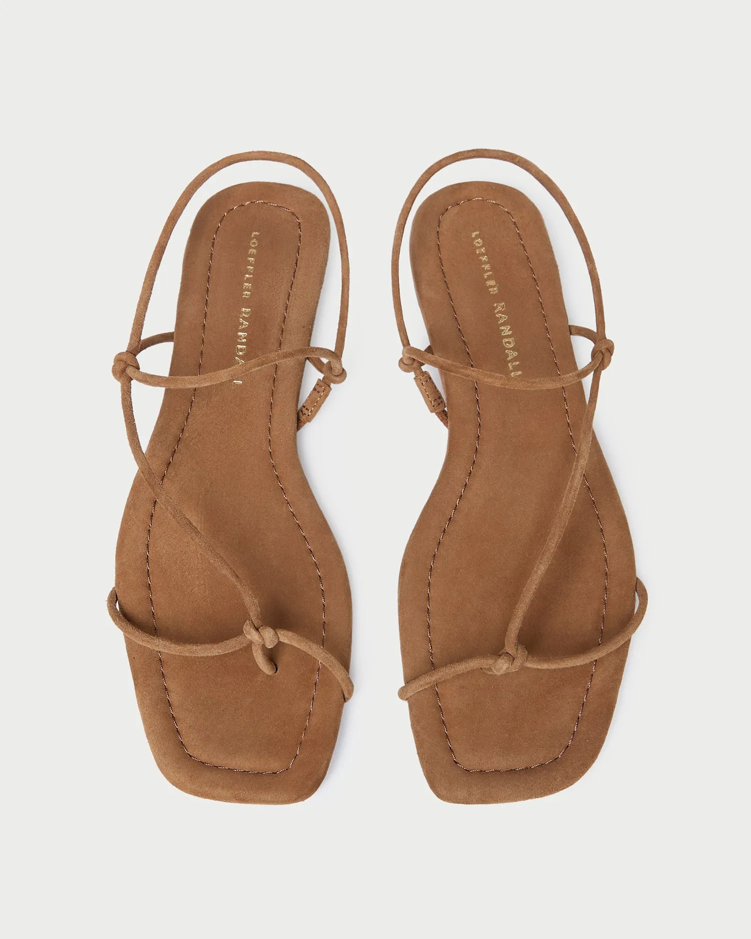 Eleanor Cacao Suede Strappy Sandal -LOEFFLER RANDALL