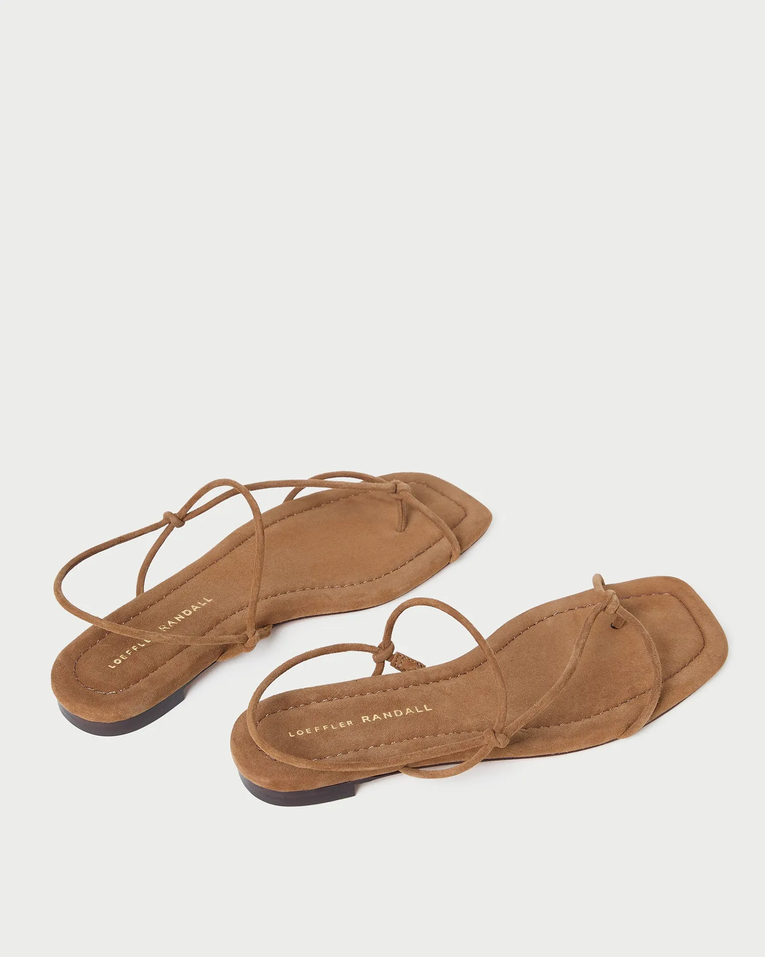 Eleanor Cacao Suede Strappy Sandal -LOEFFLER RANDALL