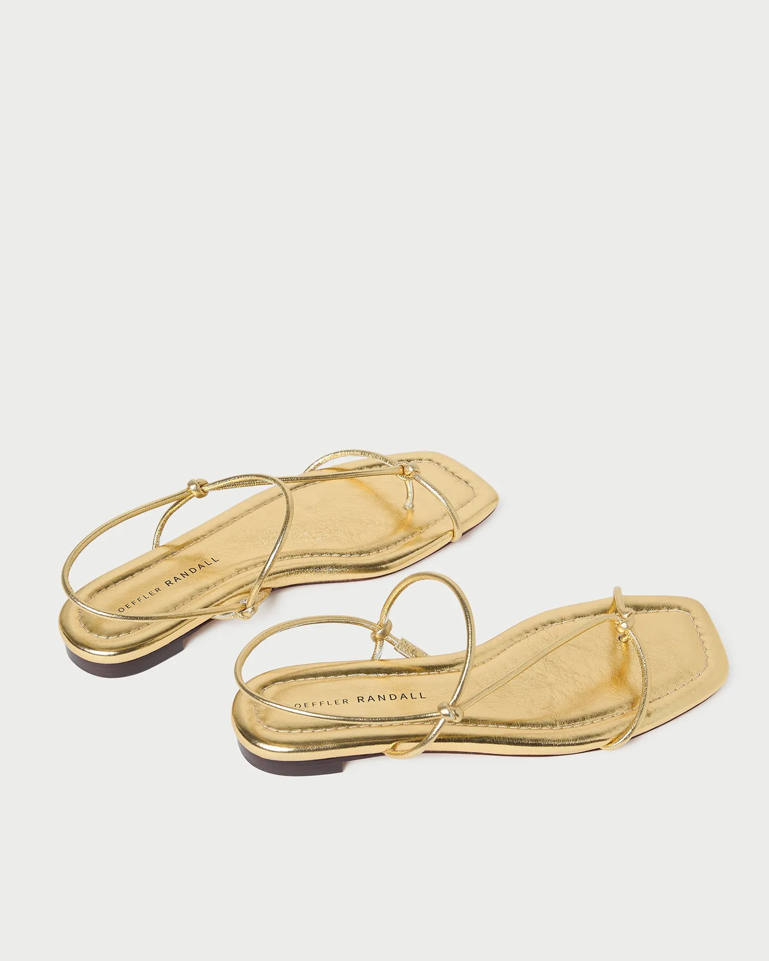 Eleanor Gold Strappy Sandal -LOEFFLER RANDALL