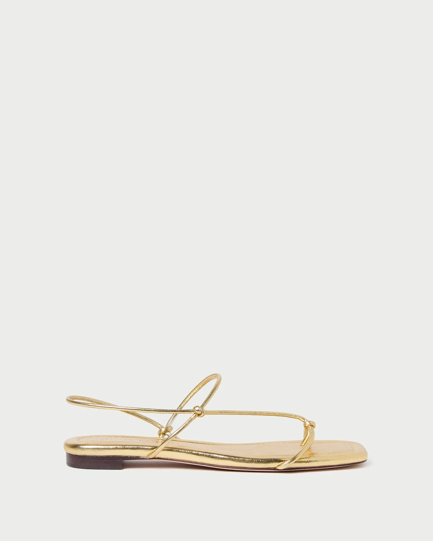 Eleanor Gold Strappy Sandal -LOEFFLER RANDALL