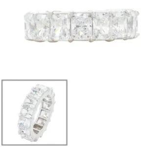 Fantasia F922 CZ Radiant Cut Eternity Band