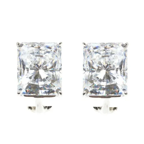 Fantasia Radiant Rectangle Clip Studs with Vermeil (14 TCW)