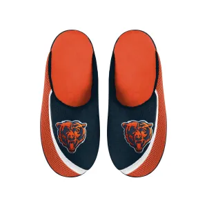 FOCO NFL Men's NFL Chicago Bears 2022 Big Logo Color Edge Slippers