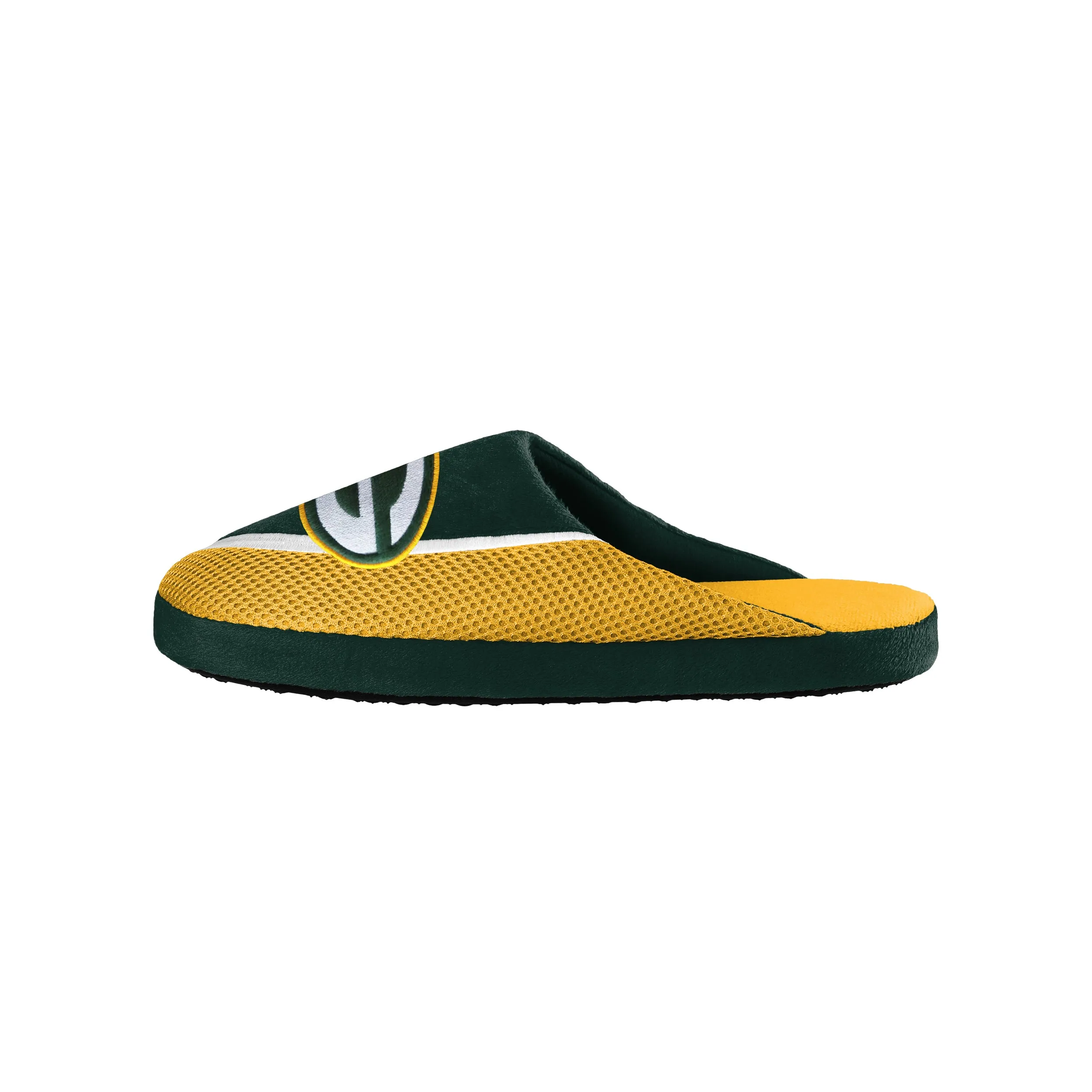 FOCO NFL Men's NFL Green Bay Packers 2022 Big Logo Color Edge Slippers