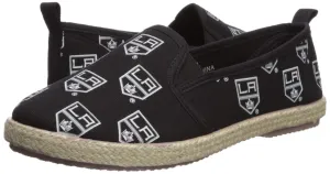 FOCO NHL Women's Los Angeles Kings Espadrille Canvas Slip On Shoe