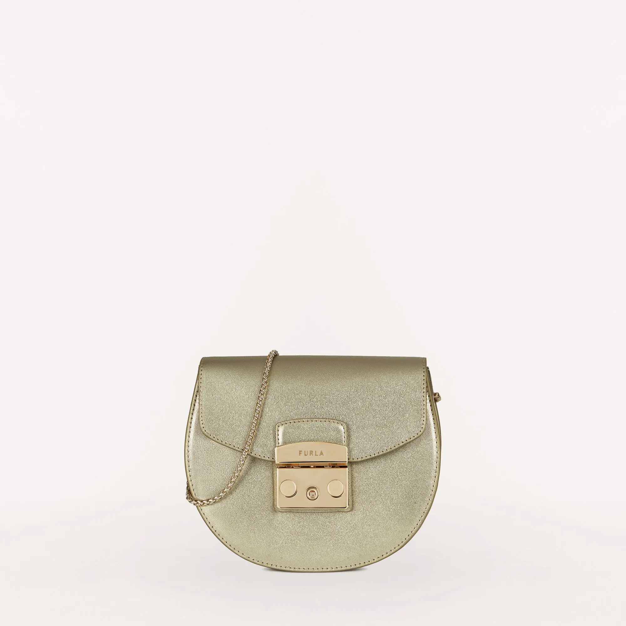 Furla Metropolis Mini Crossbody Metallic