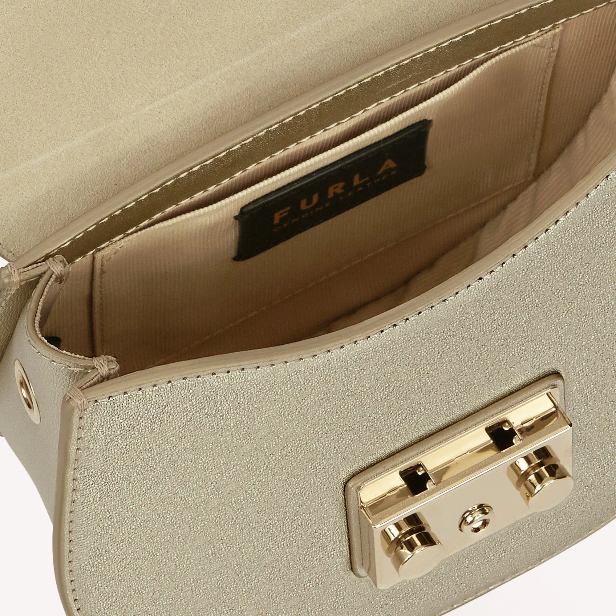 Furla Metropolis Mini Crossbody Metallic
