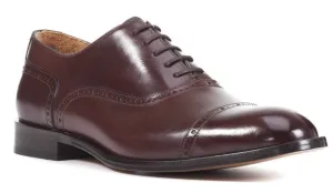 GEOX Men's U Saymore A Oxford Dress Shoes, Ebony Brown