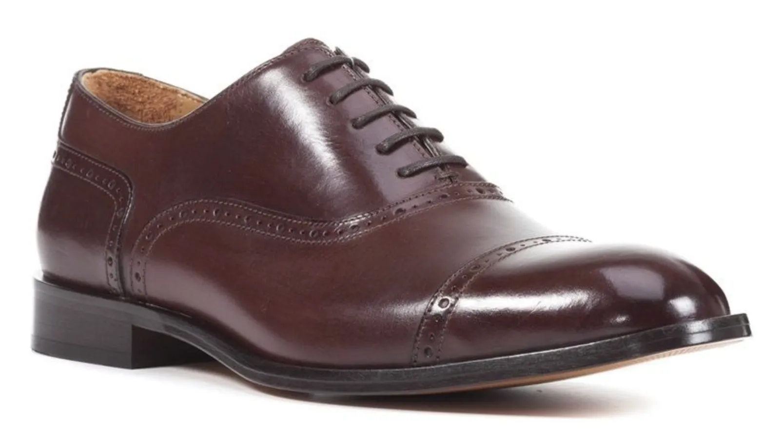 GEOX Men's U Saymore A Oxford Dress Shoes, Ebony Brown