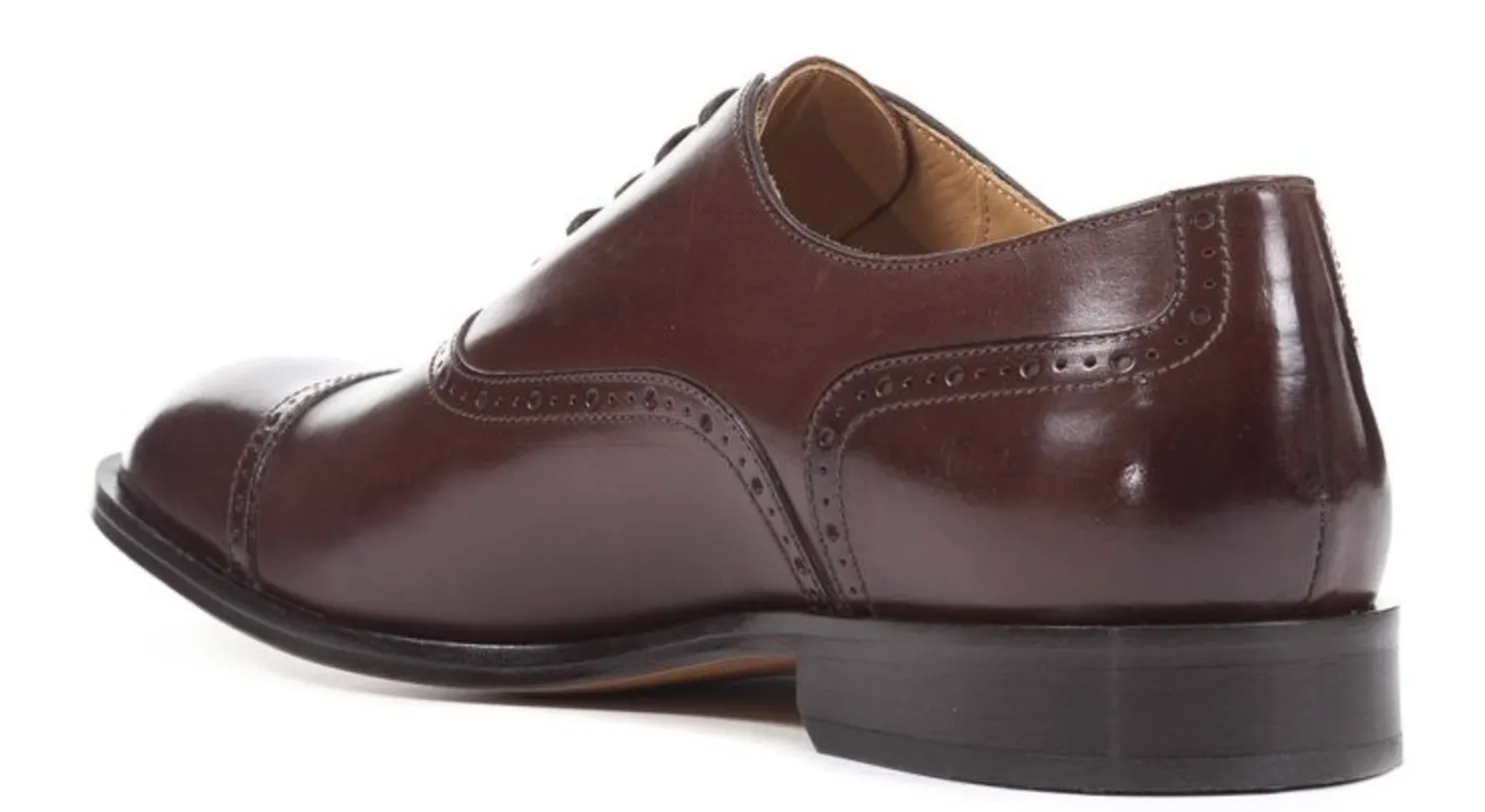 GEOX Men's U Saymore A Oxford Dress Shoes, Ebony Brown