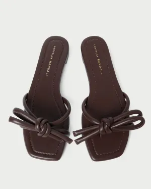Hadley Chocolate Bow Sandal -LOEFFLER RANDALL