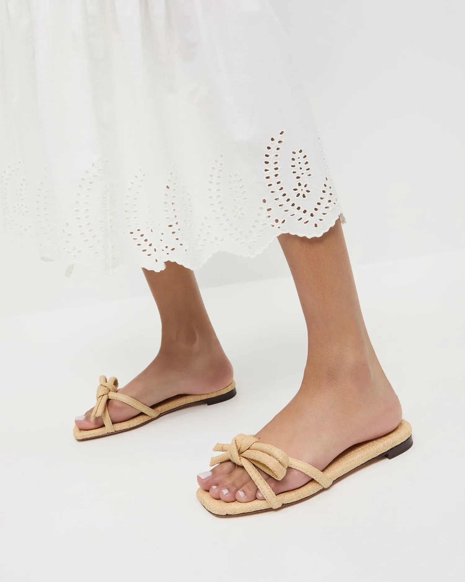 Hadley Natural Bow Sandal -LOEFFLER RANDALL