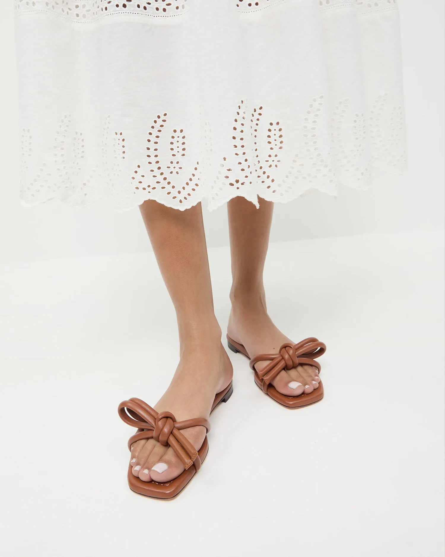 Hadley Timber Brown Bow Sandal -LOEFFLER RANDALL