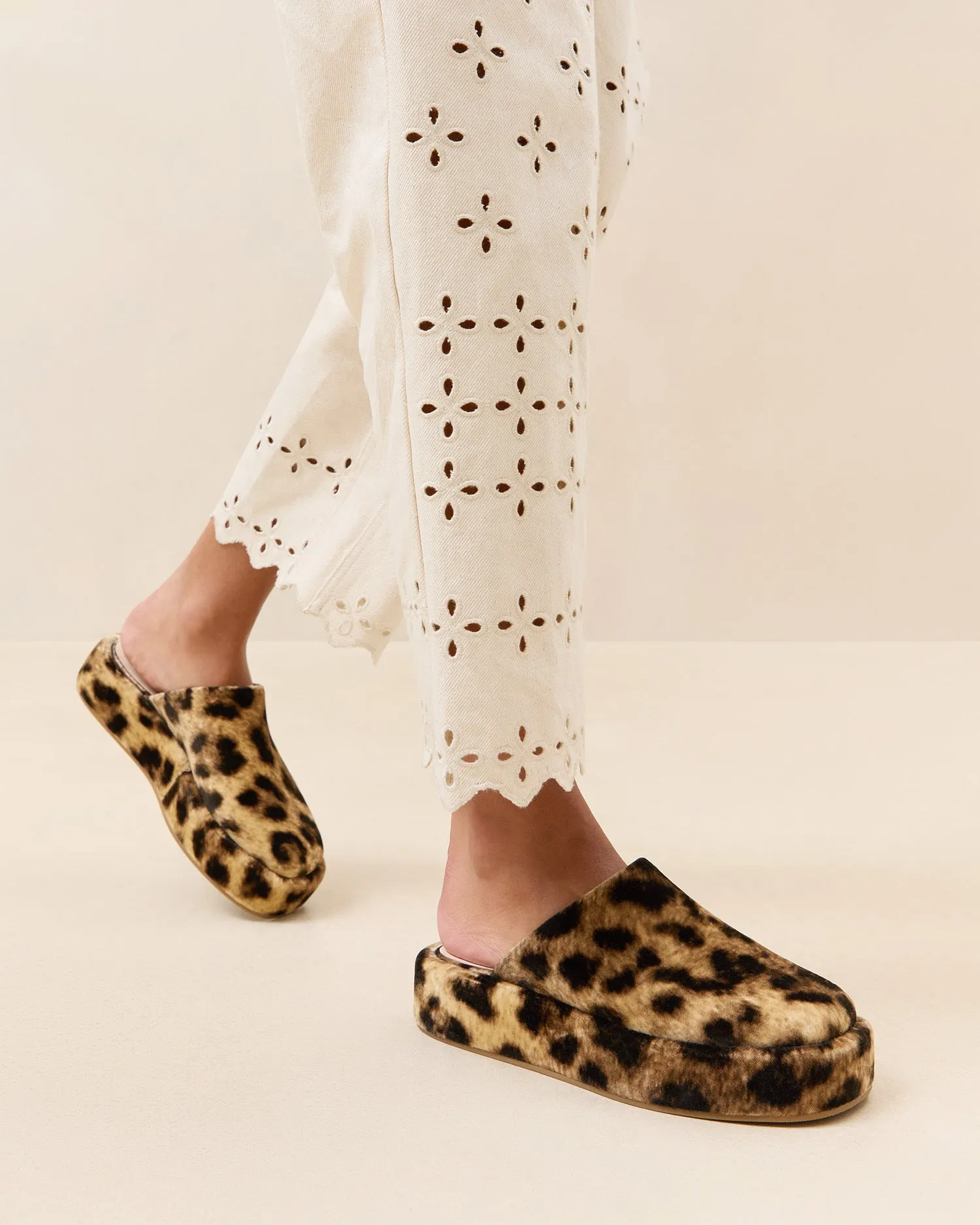Haven Leopard Velvet Mule -LOEFFLER RANDALL