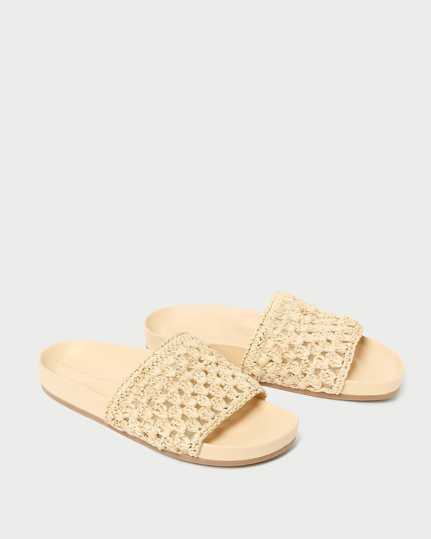 Henri Natural Crochet Straw Sandal -LOEFFLER RANDALL