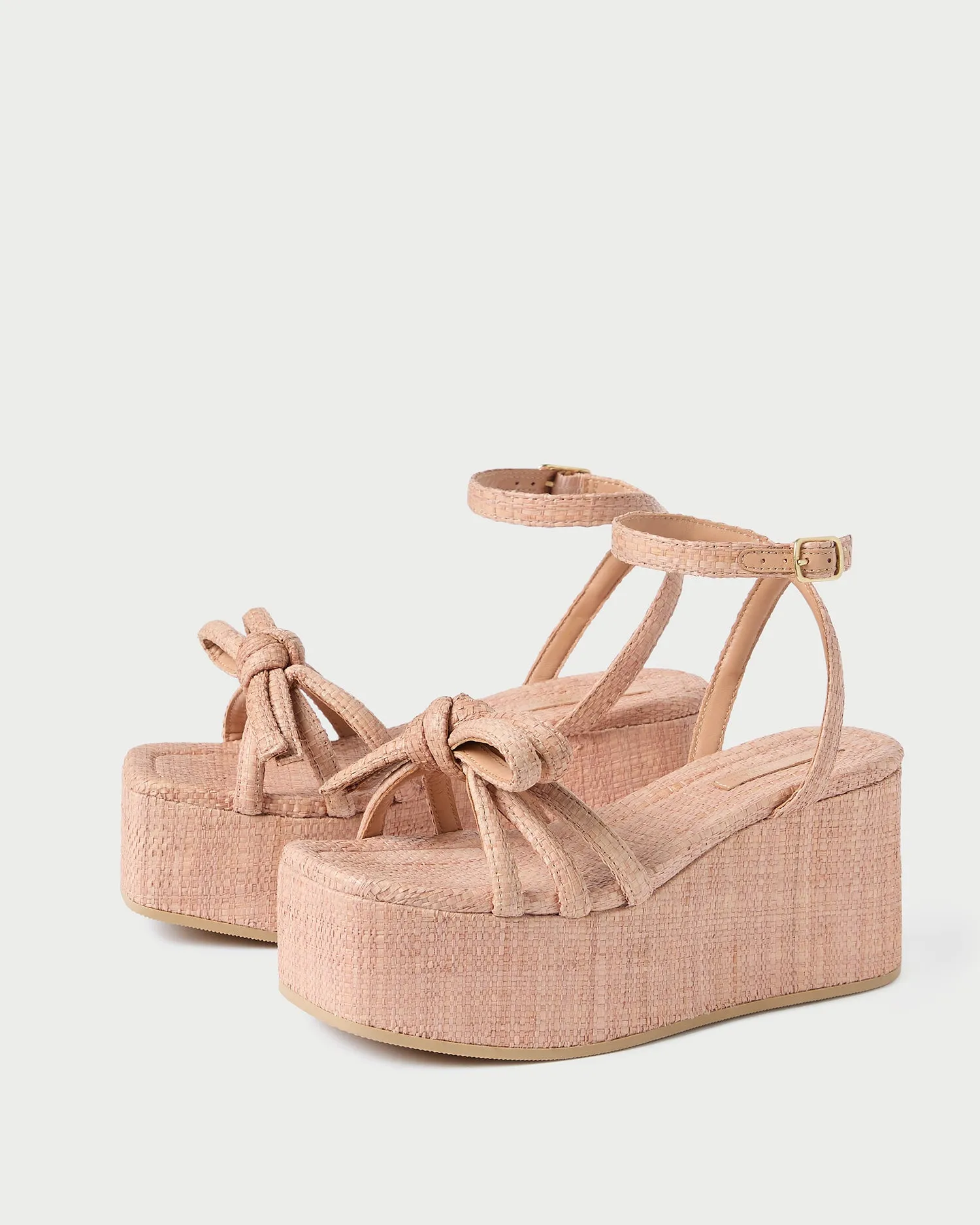 Hudson Blush Bow Platform Sandal -LOEFFLER RANDALL