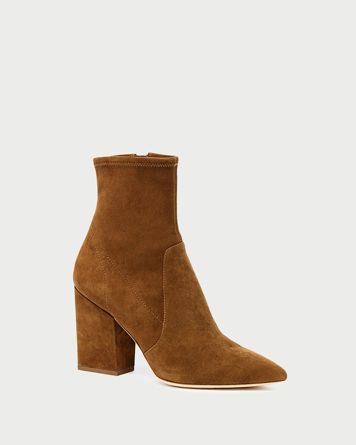 Isla Cacao Suede Slim Ankle Bootie -LOEFFLER RANDALL