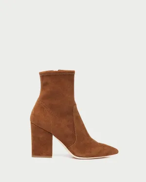 Isla Cacao Suede Slim Ankle Bootie -LOEFFLER RANDALL