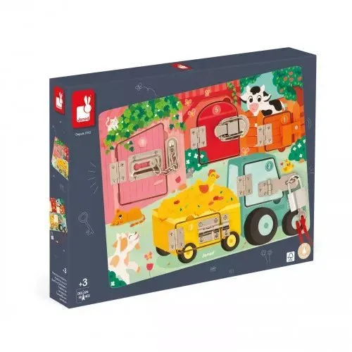 Janod: Padlock Board - The Farm