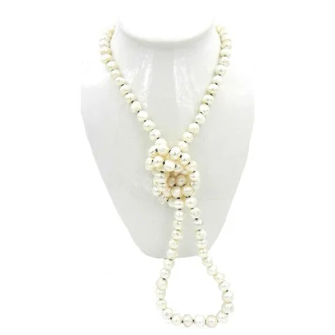 Jella 54" Large Freshwater Pearl Necklace