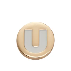 JIBBITZ™ GOLD LETTER U Crocs