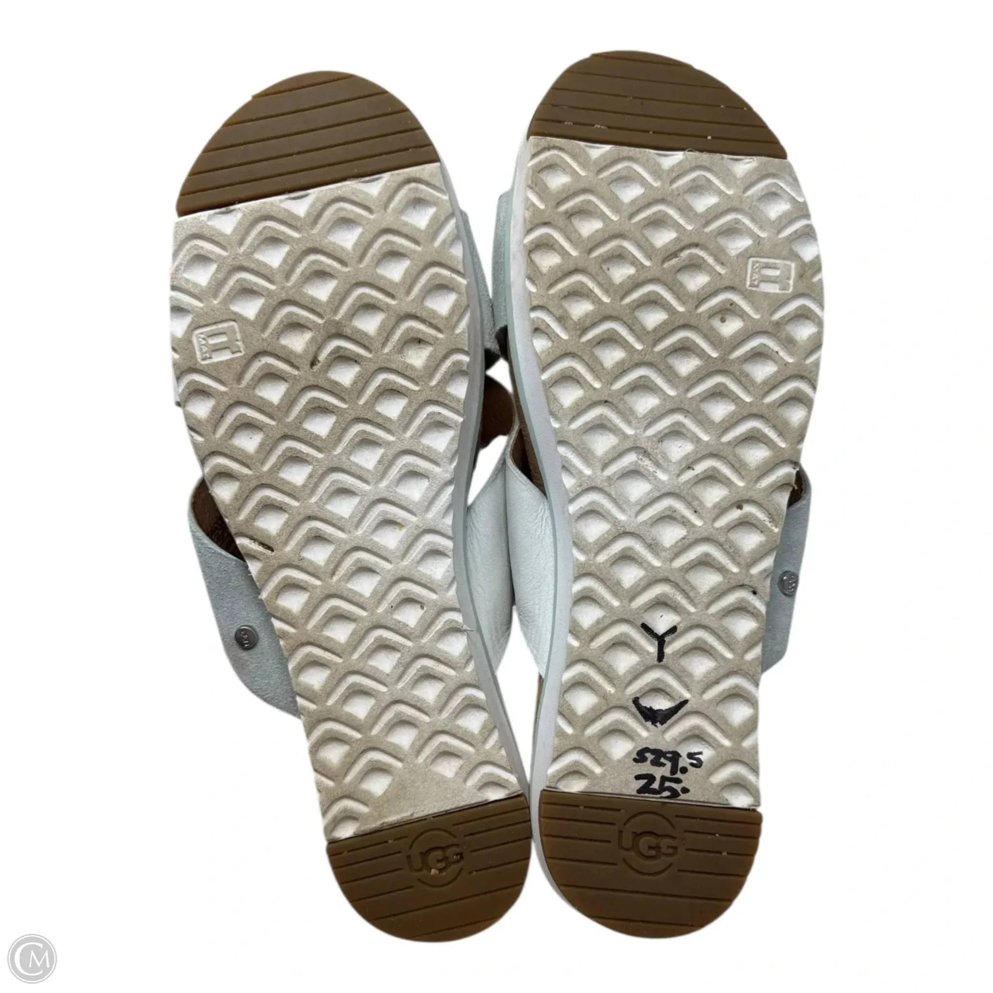 Kari Sandals Designer By Ugg In Grey, Size: 9.5