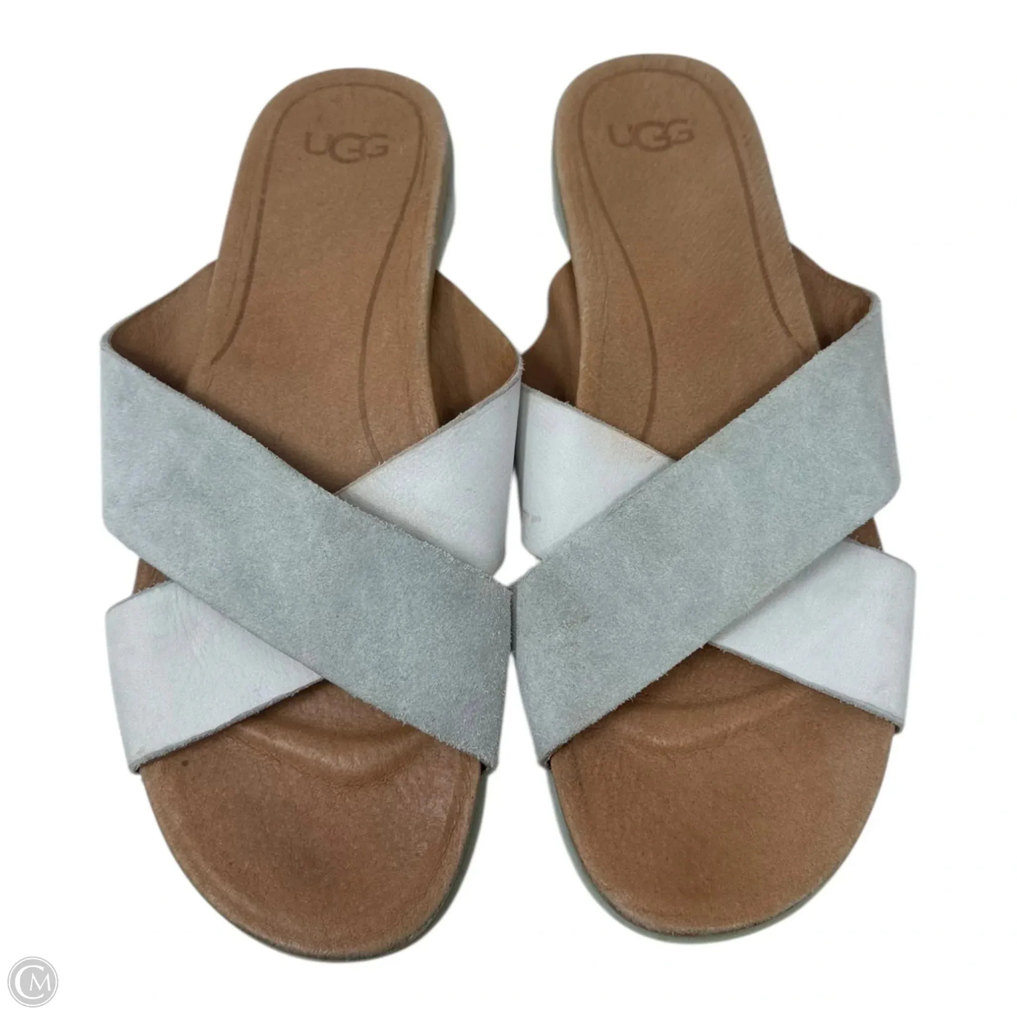 Kari Sandals Designer By Ugg In Grey, Size: 9.5