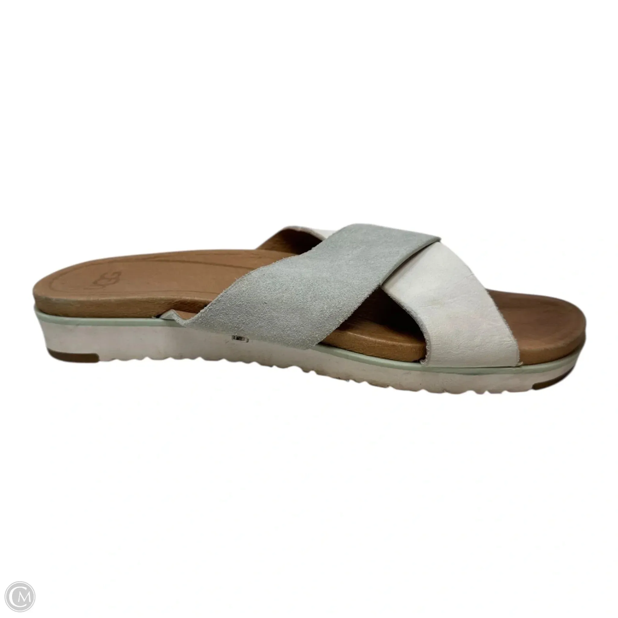 Kari Sandals Designer By Ugg In Grey, Size: 9.5