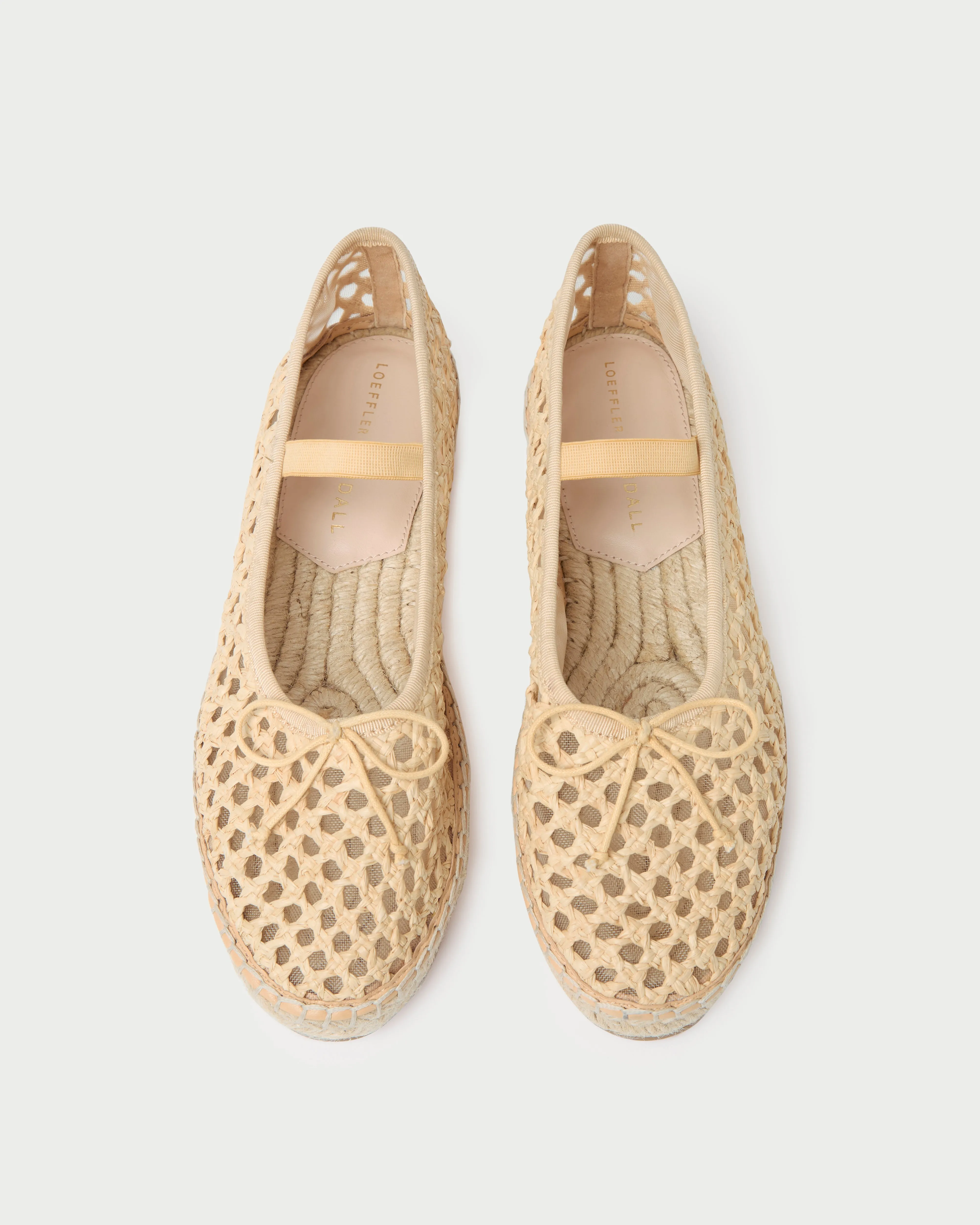 Kayla Natural Raffia Ballet Espadrille -LOEFFLER RANDALL