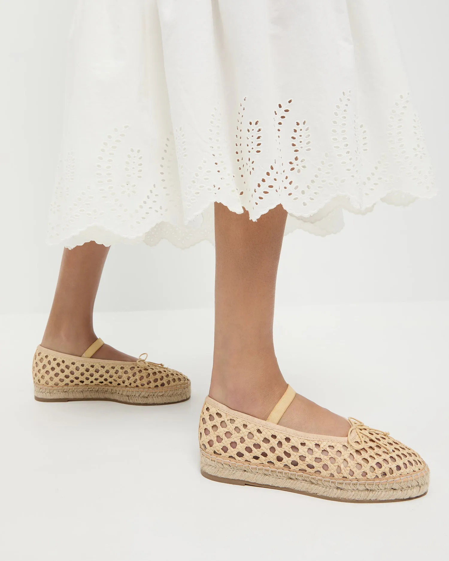 Kayla Natural Raffia Ballet Espadrille -LOEFFLER RANDALL
