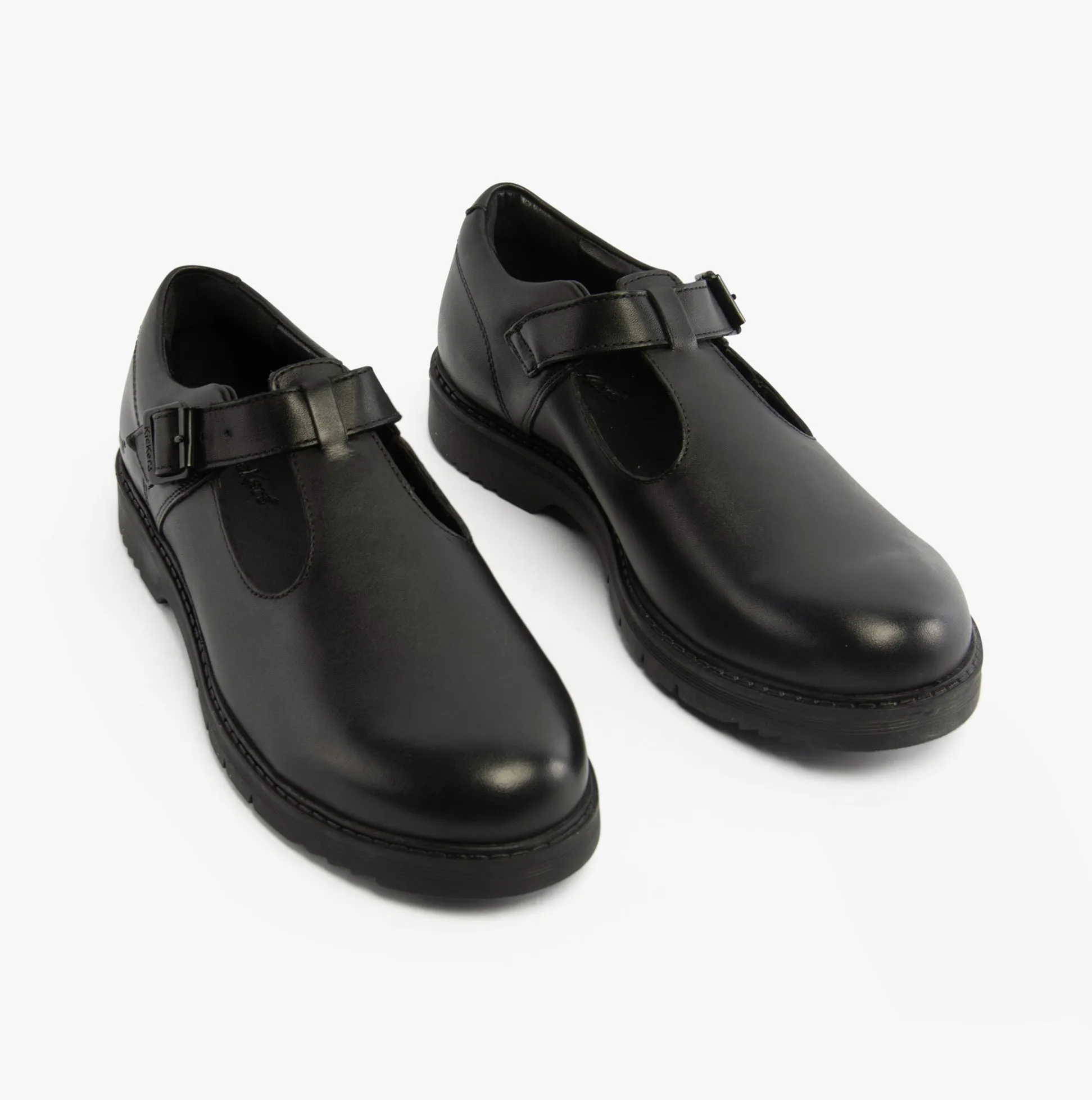 Kickers FINLEY T BAR Girls Shoes Black