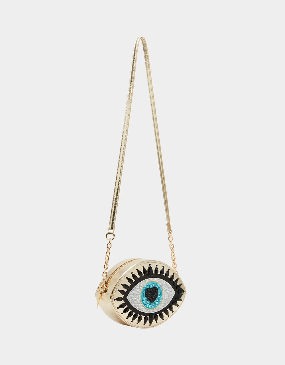 KITSCH THE EYES HAVE IT CROSSBODY GOLD Betsey Johnson