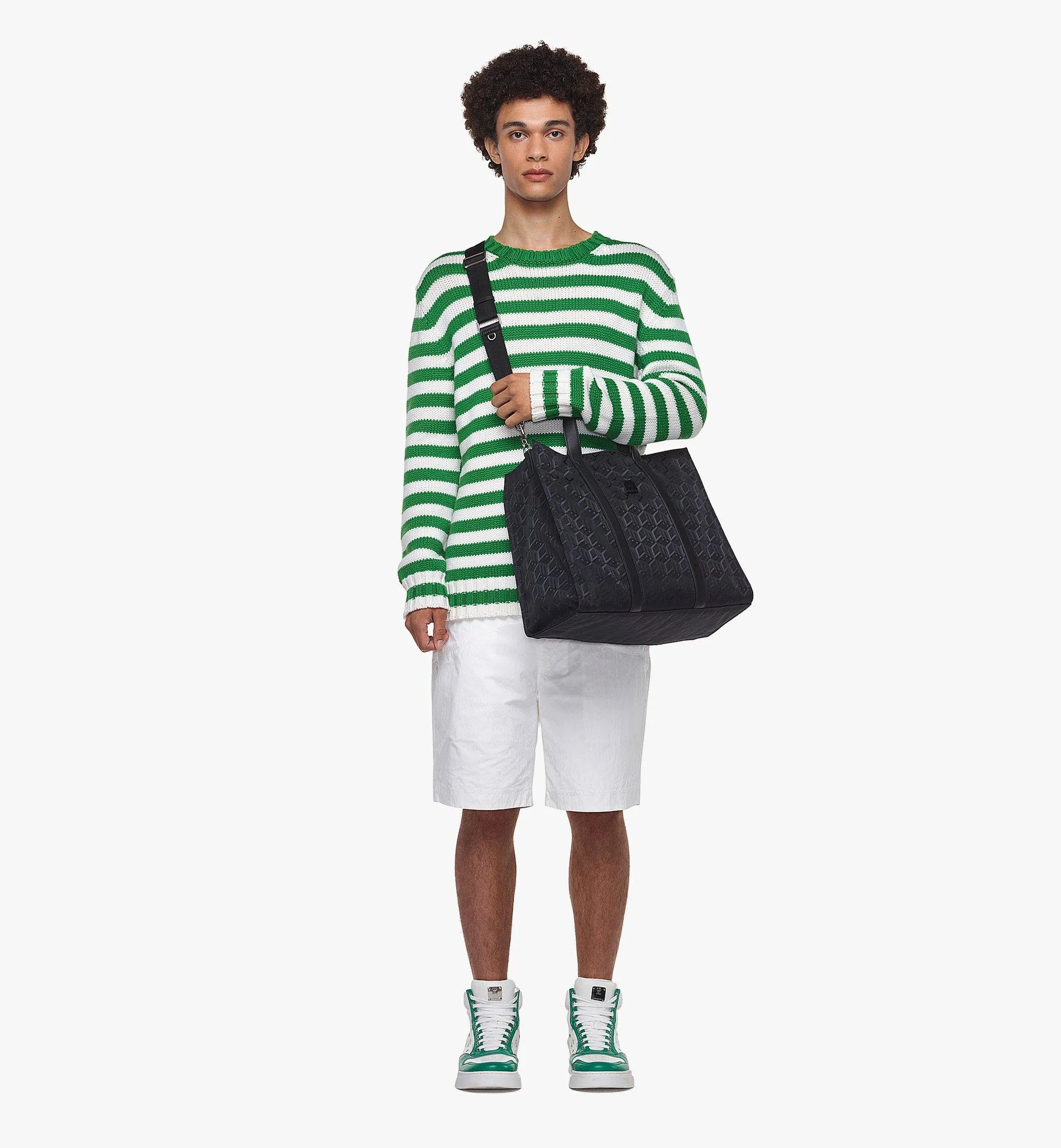 Klassik Tote in Cubic Jacquard Nylon