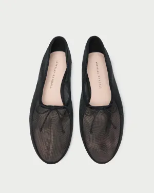 Landon Black Mesh Ballet Flat -LOEFFLER RANDALL