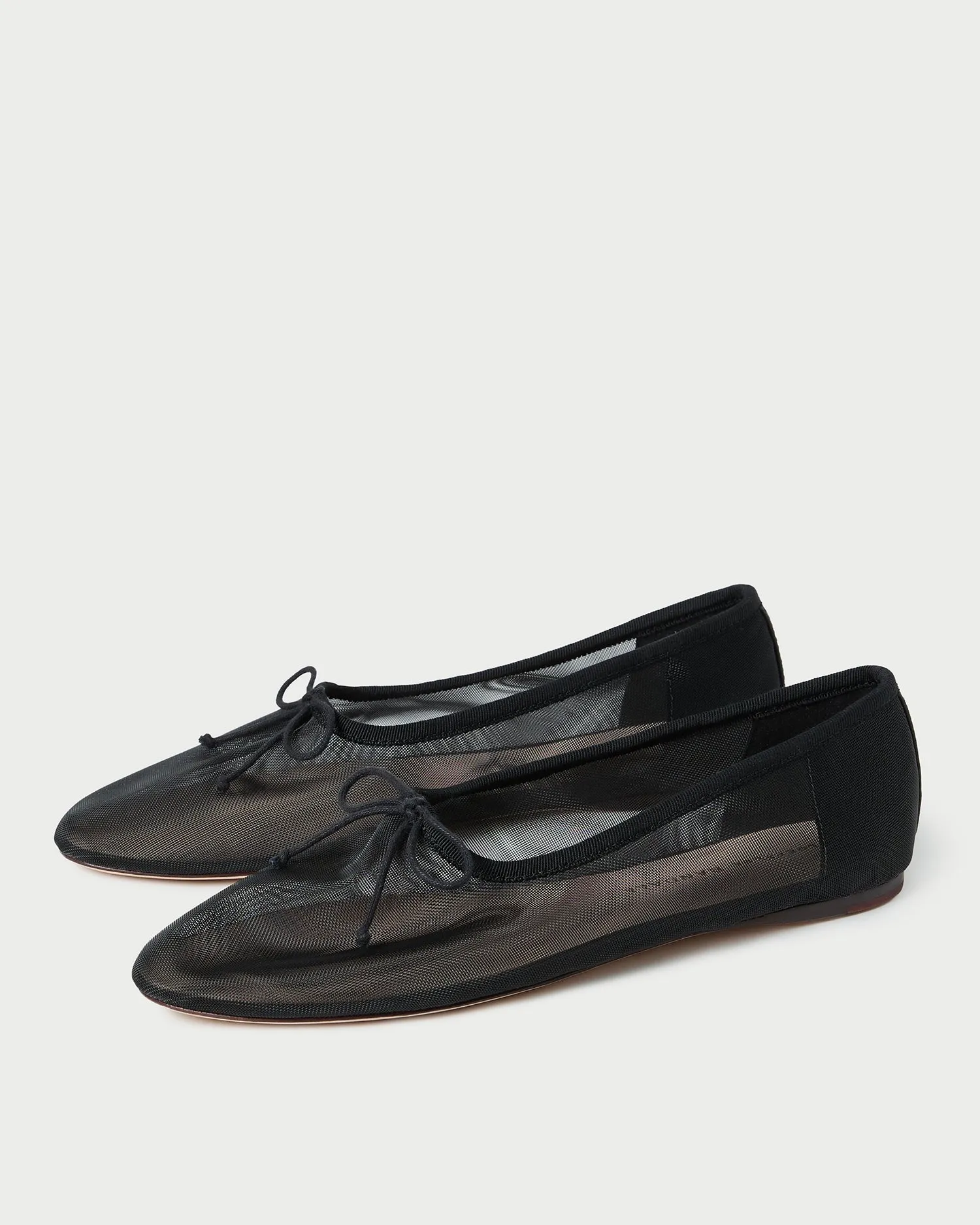 Landon Black Mesh Ballet Flat -LOEFFLER RANDALL