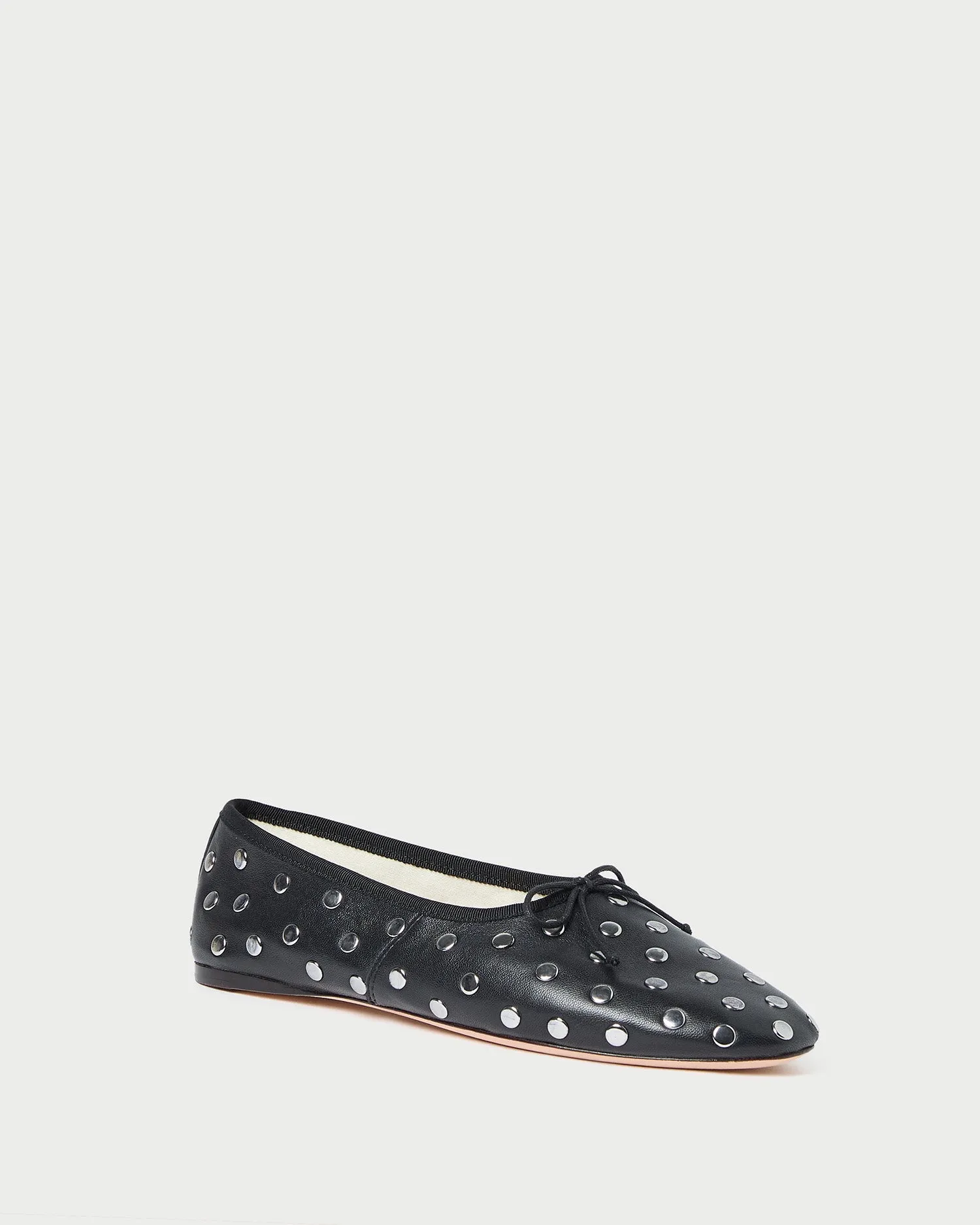 Landon Black/Silver Ballet Flat -LOEFFLER RANDALL