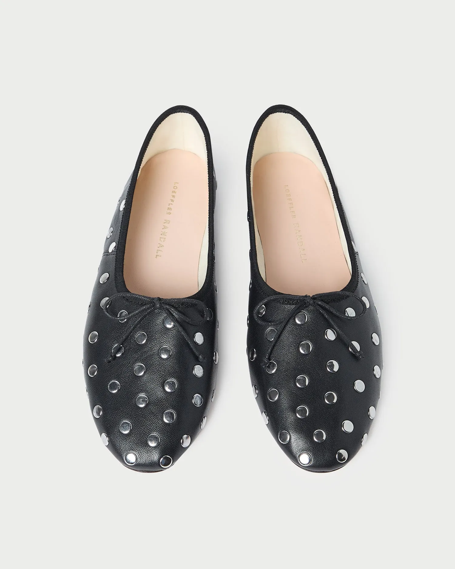 Landon Black/Silver Ballet Flat -LOEFFLER RANDALL