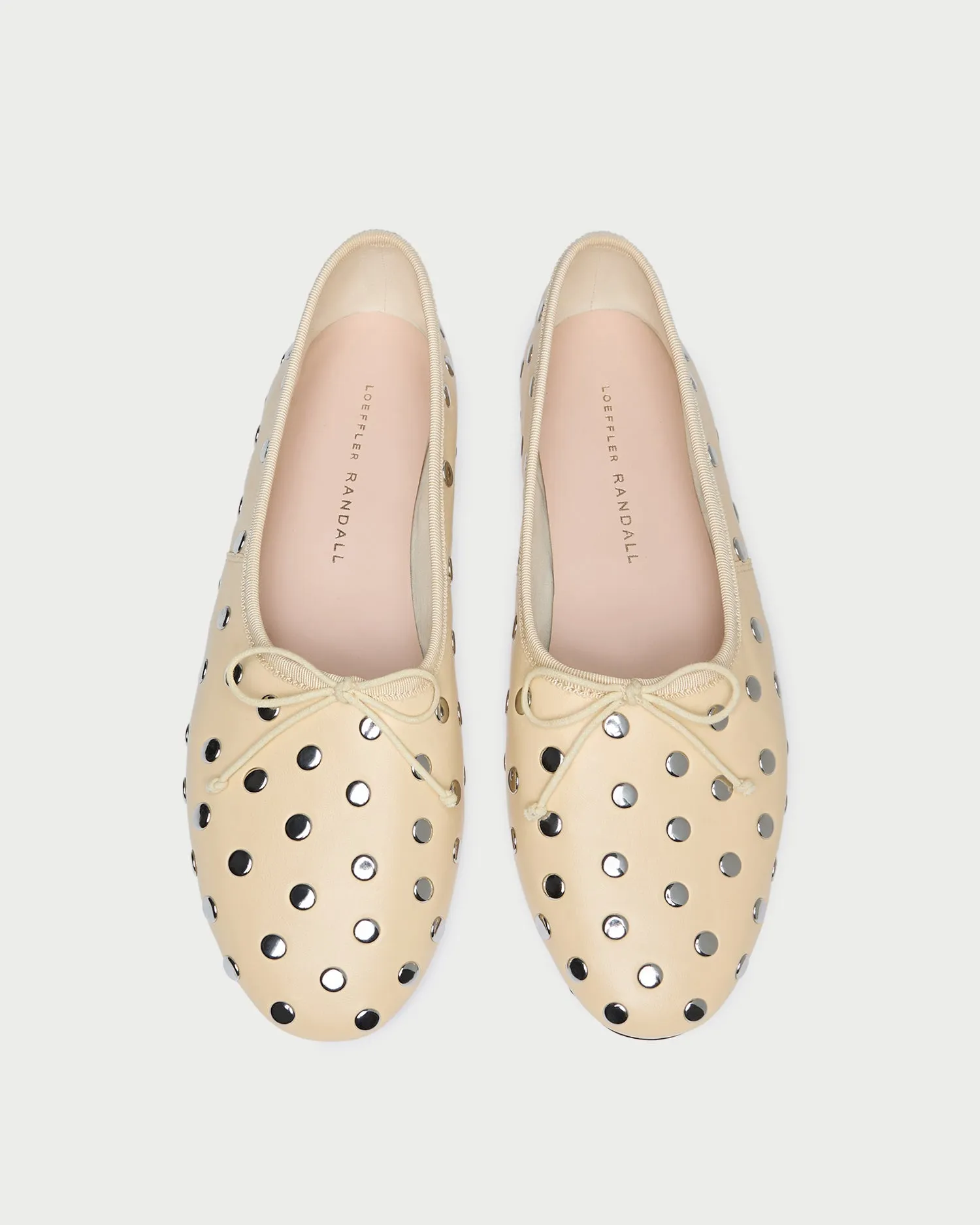 Landon Butter/Silver Ballet Flat -LOEFFLER RANDALL